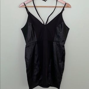 2/$13 🦋 Nasty Gal Faux Leather Stretch Mini Dress